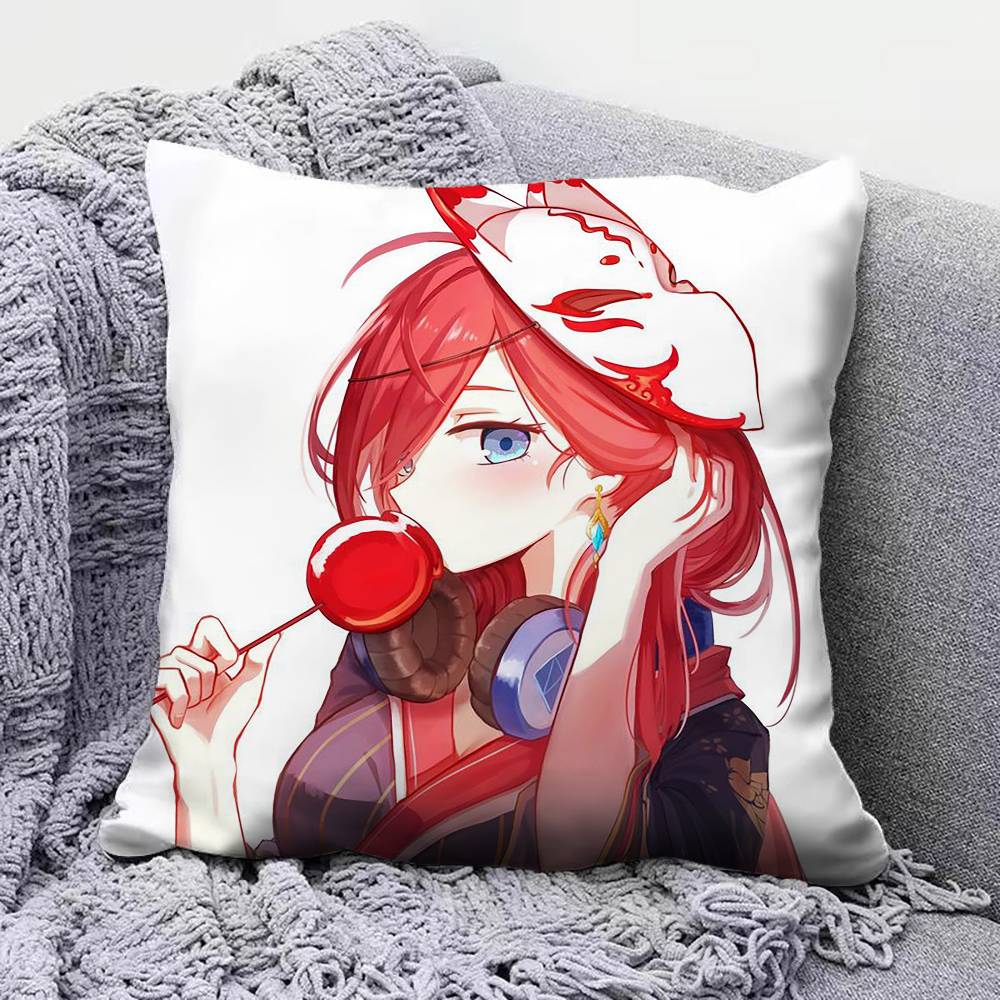 Miku Nakano toubun no hanayome Pillow Covers Home Sofa Cushion Covers and Aecorative Custom