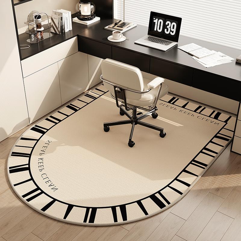 French Study Chair Floor Cushion Light Luxury High Feeling Bedroom Dressing Table Chair Protection Cushion Round Carpet