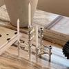 Metall Kreativer Stil Kerzenhalter Nordisch Silber Kerzenständer Tafelaufsatz Wohnzimmer Dekoration Ornament Zuhause Kandelaber