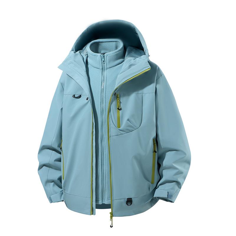 Winddichte 3-in-1 Kapuzenjacke für Damen & Herren - Outdoor Bergwandern & Kletterausrüstung für Frühling & Herbst