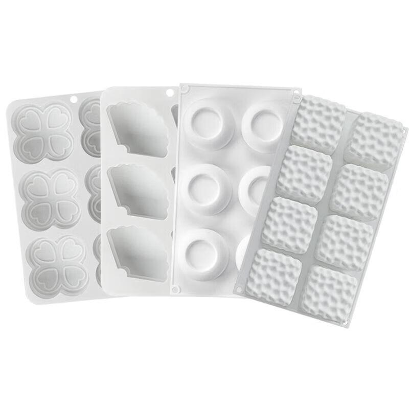 PYTHONIC 6-Cavity Flat Round Silicone Dessert Mold