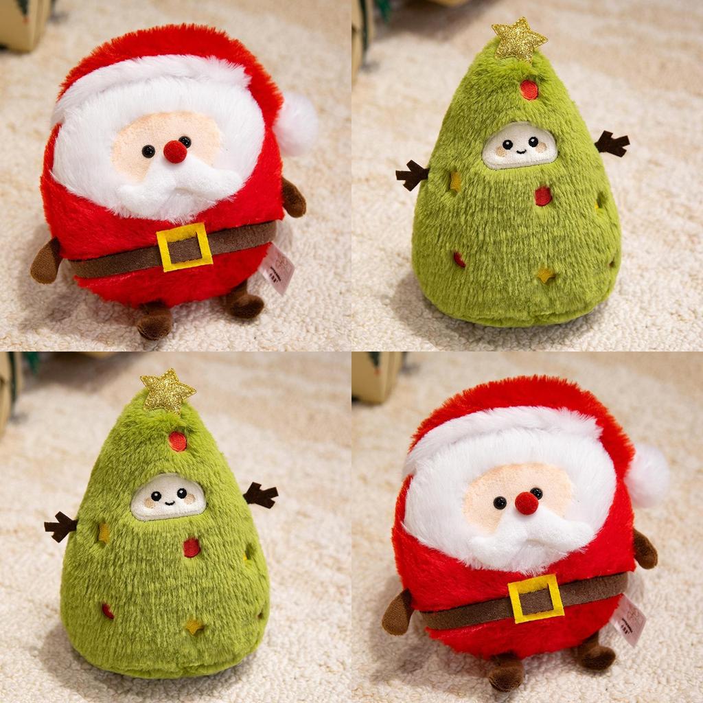 Santa Claus Stuffed Cushion With Soft Plush Fabric And Pp Cotton For Holiday Gifts And Decor