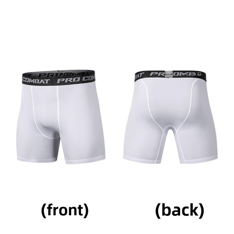 Men’s Quick-Dry Compression Running Shorts - Breathable, Elastic Sports Leggings for Basketball & Fitness.