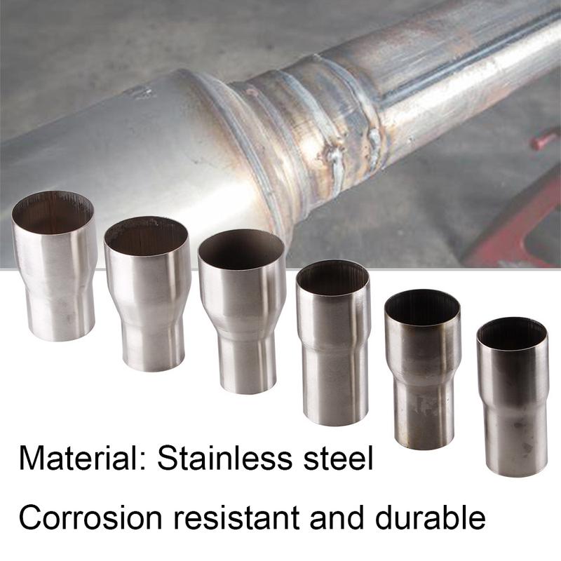 2‑2.25‑2.5‑3 Inch 51‑76mm Exhaust Muffler Reducer Coupler One‑piece Forming Stainless Steel Auto Pipe Connection Adapter Fitting