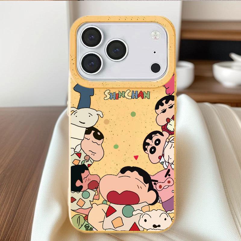 iPhone 14/14 Pro/16 Pro Max/17 Crayon Shin-chan Cartoon Case - Cute, Cross-Border Design iPhone 16 Plus