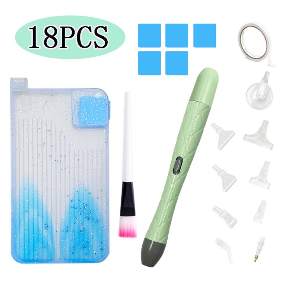 DIY Craft Vacuum Diamond Painting Pen Kits Long-lasting and Stable Beading Plates Electric Diamond Suction Tool with Storage Bag