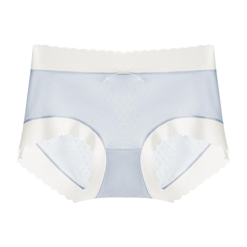 

Large Size Female Spring and Summer Bow Antibacterial Crotch Breathable Antibacterial Waist Triangle Briefs L синій