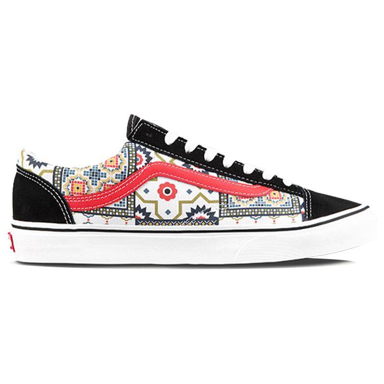 Vans Style 36 Moroccan Print Low-Top Skate Shoes Unisex sneaker Black VN0A54F6687