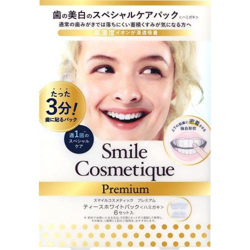 Smile Cosmetic Premium Teeth White Pack, a Sheet Pack-style Whitening Toothpaste for Teeth Whitening, Special Care, 2.5g X 6 Servings (x 1)