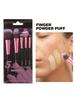 5PCS/Set Halloween Christmas Gift Makeup Brush Set, (Powder Blusher Brush, Base Brush, Eye Shadow Br
