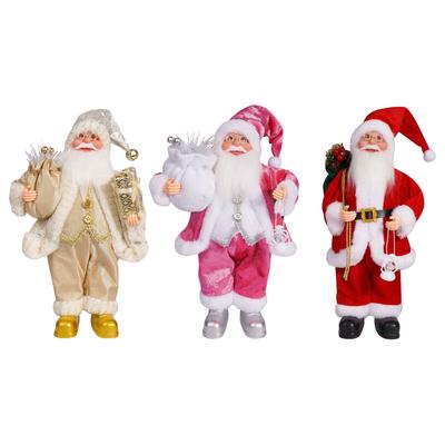 Κούκλα Φιγούρα Άγιου Βασίλη 12,6 ιντσών Χριστουγεννιάτικος Σταθερός Άγιος Βασίλης Διακόσμηση για Δωμάτιο Τζάκι Επιτραπέζιο Κεντρικό Στοιχείο