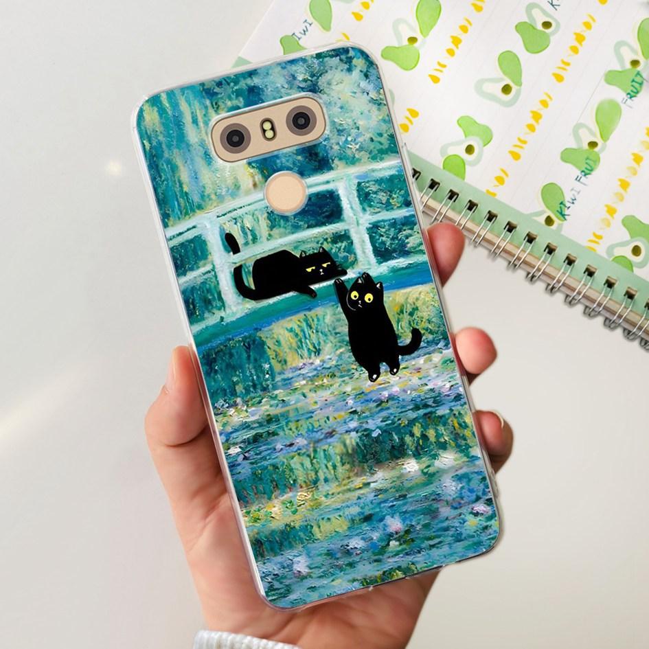 For LG G6 Plus Case LGM-G600K Phone Cases Popular Flower Soft Silicone Clear Protective Shell For LG G6 G 6 LG6 LGG6+ Back Cover