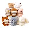 Neue Kawaii Weiche Tier-Serie Plüschtier Kissen Elefant Schwein Hund Schaf Pinguin Waschbär Katze Niedliches Plüschtier Geschenk für Jungen oder Mädchen