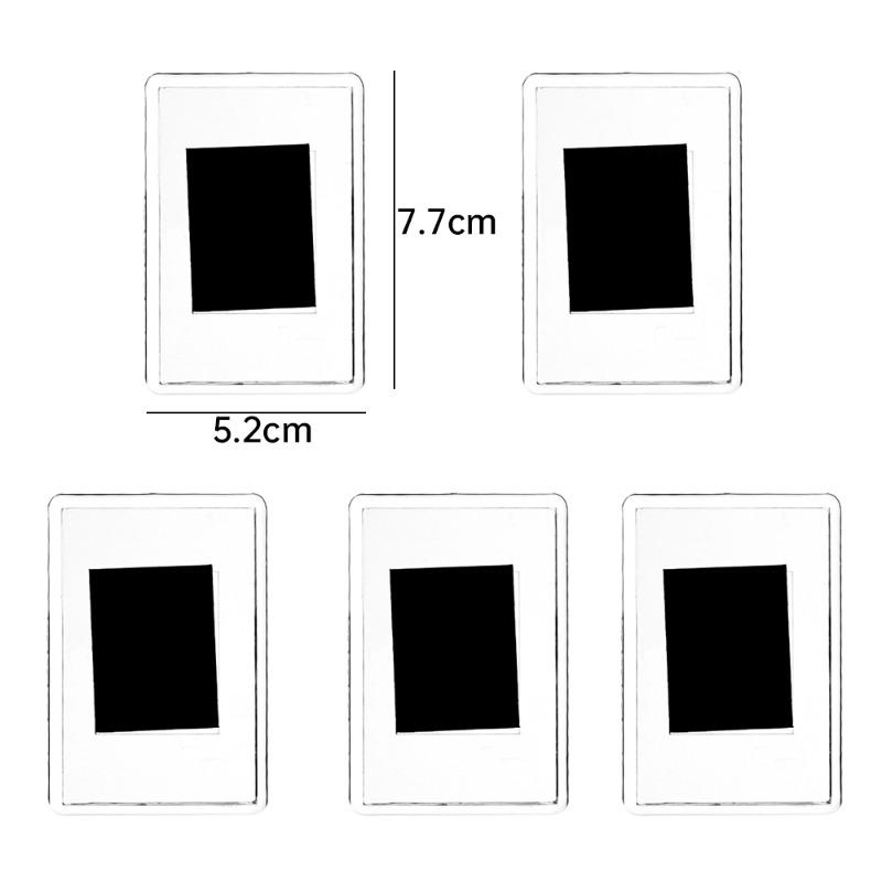 Acrylic Magnetic Pitcture Frame Double Sided Clear Fridge Magnetic Frames DIY Insert Display Holders Home Organizer Decoration