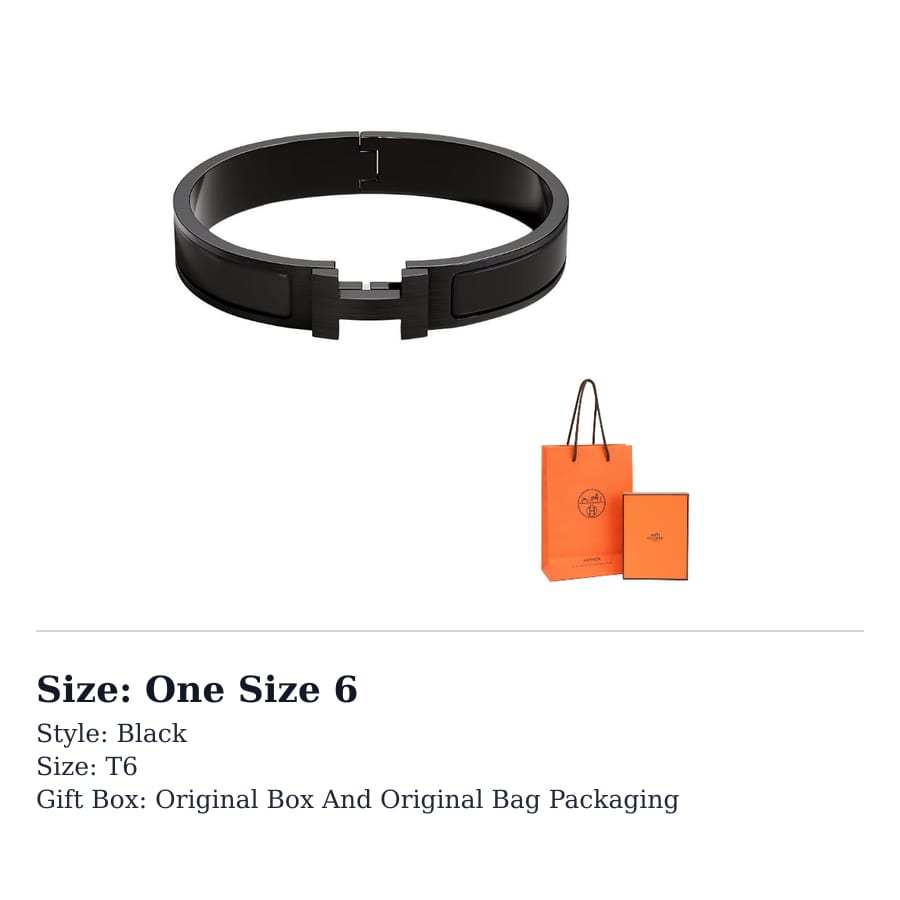 HERMES Clic H Rokassprādzes Unisex Melnas