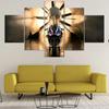 Canvas Wall Art 5 Pieces Prints Motorcycle Modular Pictures Home Wall Decor Posters Modern Living Room Decoration Paintings