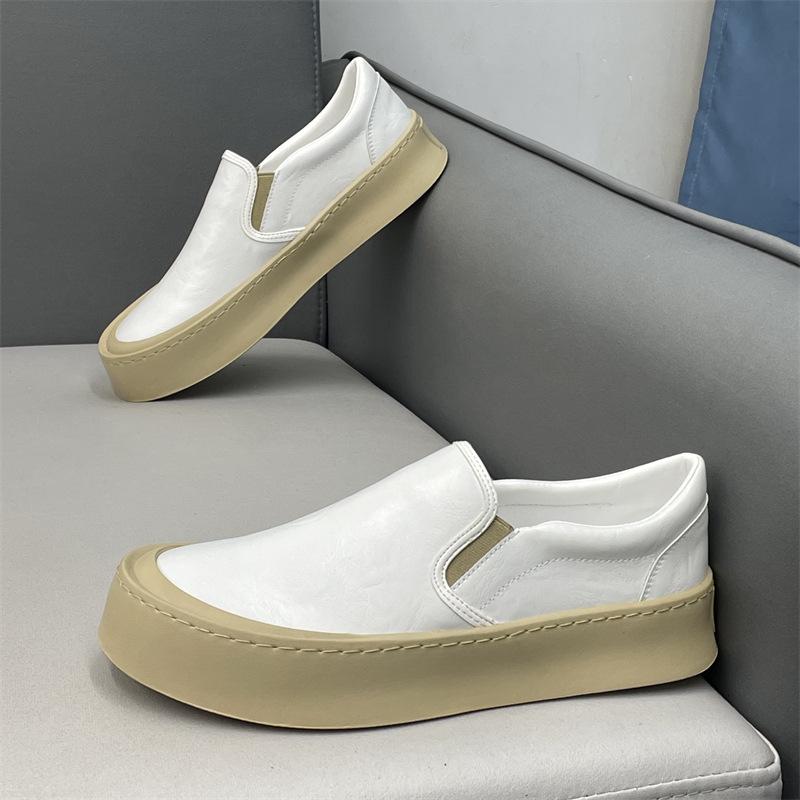 2 Autumn New Leather Soft-soled Lazy Shoes Sports and Leisure Loafer Xs