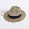 2025 New Men's Women's Wide-brimmed Seaweed Sun Hat Jazz Spring Summer Straw Hat Simple Fashion Topper Sunscreen Sunshade Hat