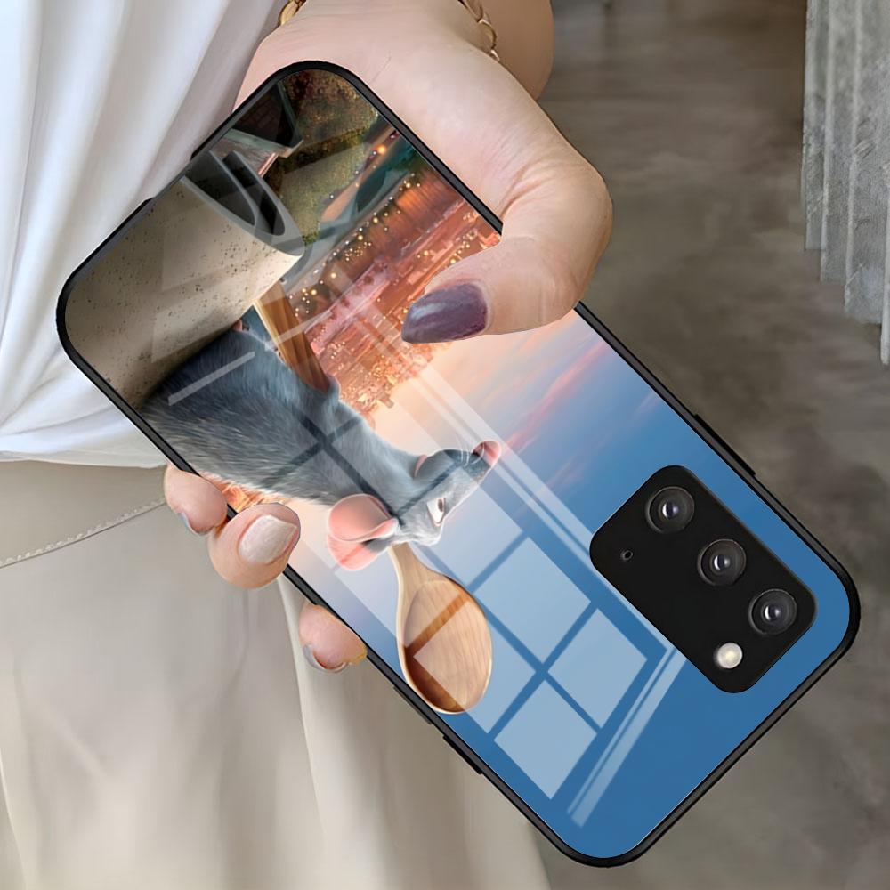 R-Remy R-Ratatouille Phone Case For Samsung S26 S25 S24 FE S23 S22 S21 Plus S20 Ultra Note20Ultra Black Glass Cover