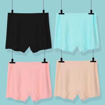 Damen Sommer Seide Nahtlos Anti-Durchscheinen Fitness Flacher Boden Slips