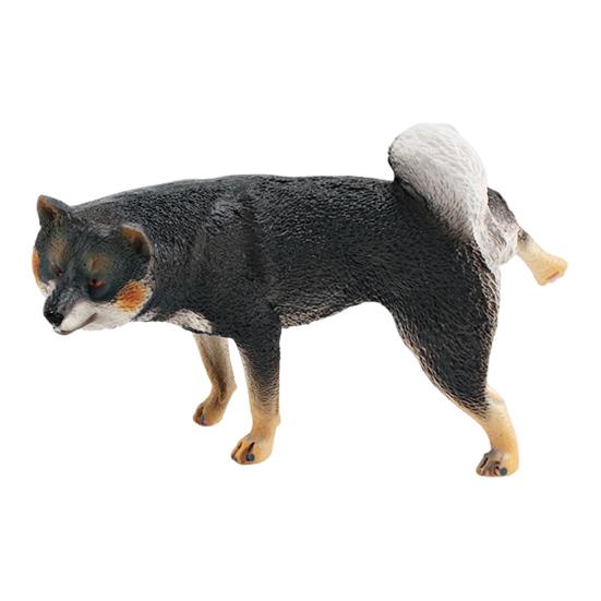 Simulated Dog Model PVC Sleeping Pooping Pug Shiba Figurine Statue Sculpture Home Office Desktop Decoration Ornament Kids Educational Animal Toy