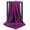 90X90 Satin Silk Scarf Hijab Solid Women Shiny Square Wrap Shawl Head Neck Cover Plain Hair Tie Band Beach Hijab Female Foulard