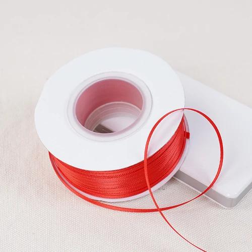 100yards 3mm Double-sided Ribbon Polyester Satin Ribbons Gift Packaging Ribbons Wedding Party Decoration DIY Garment Accessories 3mm ribbon