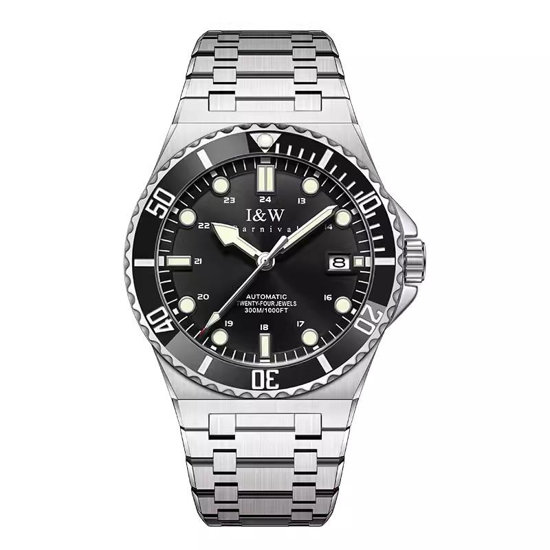 Montre Homme CARNIVAL Mechanical Military Watches for Man Brand Luxury Sports Automatic Wrist Watch 300m Waterproof Reloj Hombre