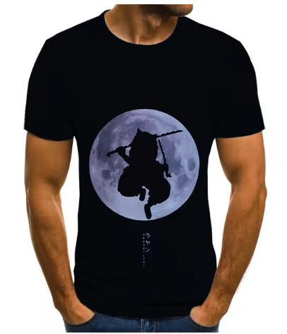 Ghost Annihilation Blade 3D Printed T-Shirt Men's and Women's Summer Fashion Casual Short Sleeve Neutral Harajuku Street Trend Super
