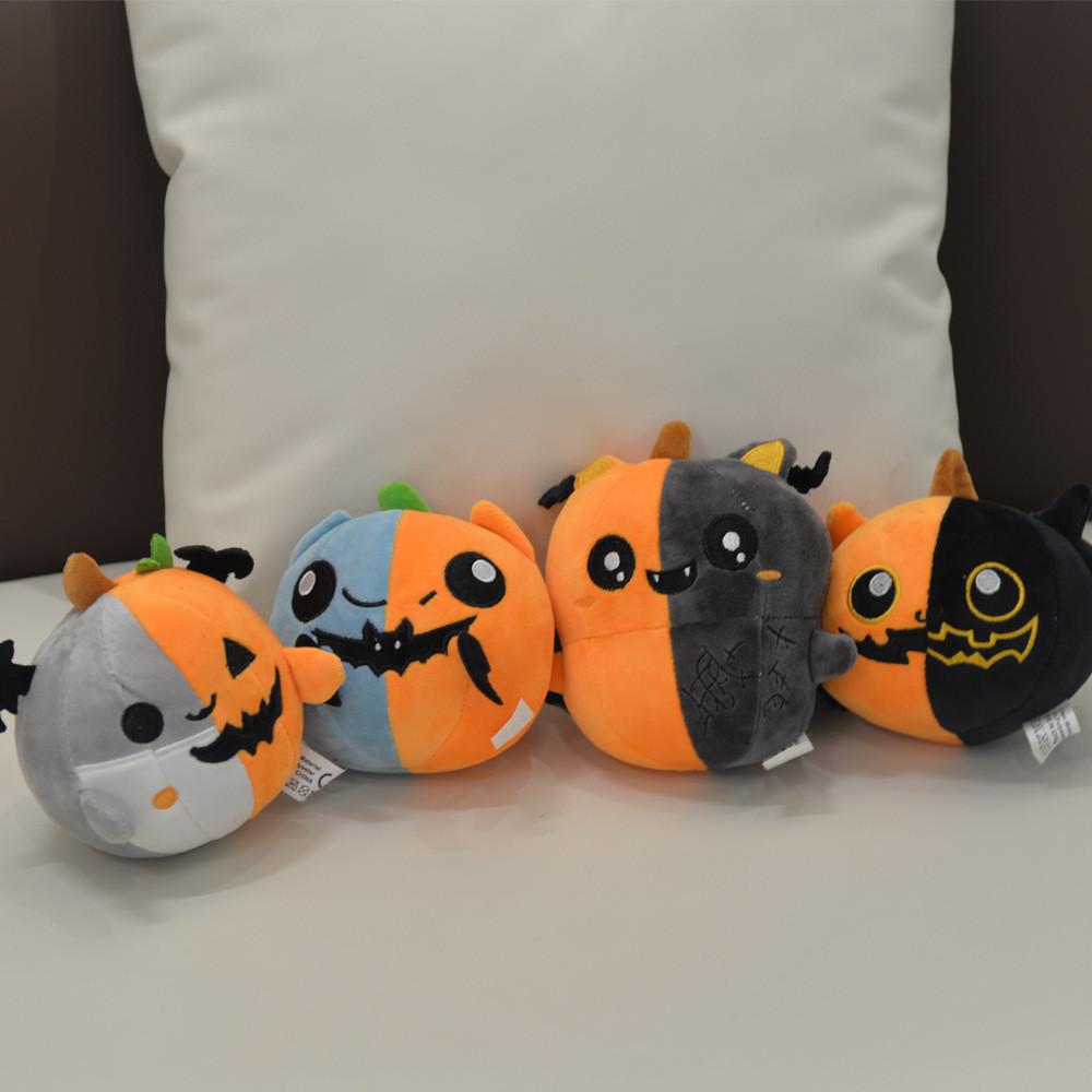 Adorable Halloween Bat Plush Toy Featuring Unique Pumpkin Design Perfect For Festive Decor
