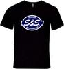 S & S Cycle Proven Performance T-Shirt Graphic Tee Mens Shirt Black