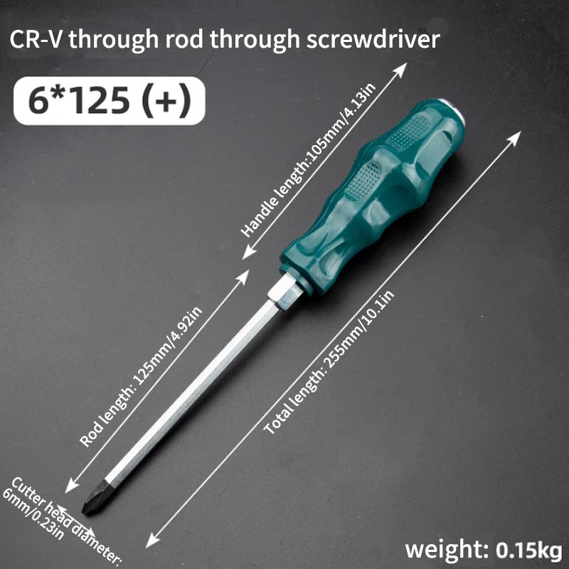 Super Hard High Manganese Steel Impact Screwdriver - Extended Heavy-Duty Bit for Auto & Woodworking Repairs