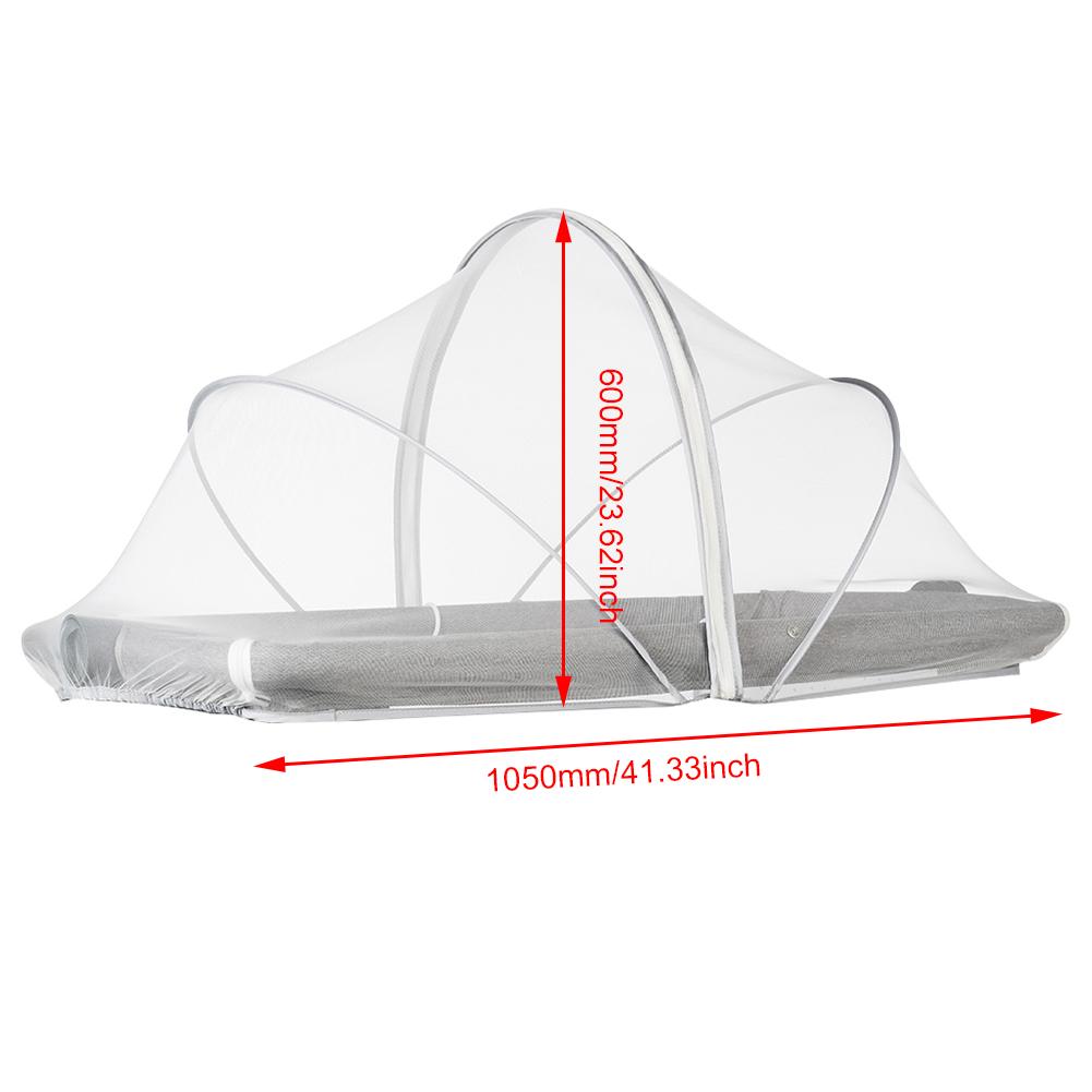 Foldable Portable Mosquito Net Baby Mosquito Net Tent Breathable Mosquito Net Folding Crib Cover for Travel Crib/Playpen 60X105cm белый