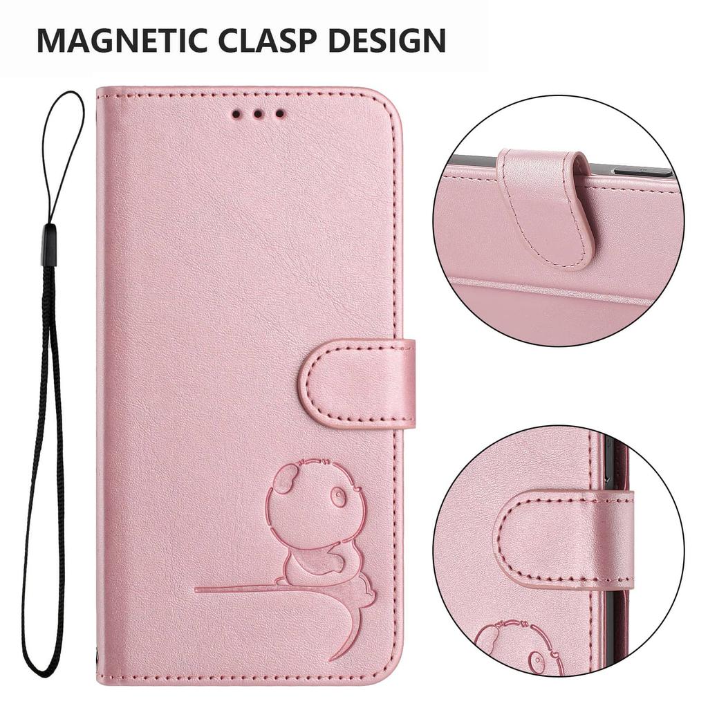WEFOR Compatible with Samsung Galaxy S26 S25 Edge S25 S24 Ultra Case Wallet with RFID Blocking Flip Card Women Men Panda Cover