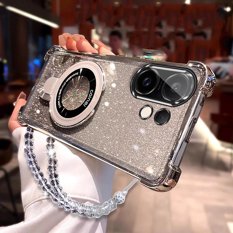 New Magsafe Magnetic Holde Bracelet Case for Infinix Note 50 40 Note50 50X 50S Hot 50 40 Pro Plus Pro+ 50i 40i Shockproof Cover