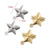 20 Stück 13mm Edelstahl Stern Anhänger Charms für Ohrring Halskette Armband DIY Schmuckherstellung Zubehör Großhandel Zubehör