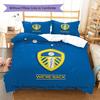 Leeds United Custom Name Pattern Bedding,Quilt Set Quilt Cover Pillowcase Home Birthday Gift(1 * duvet cover + 2 * pillowcase, without core)