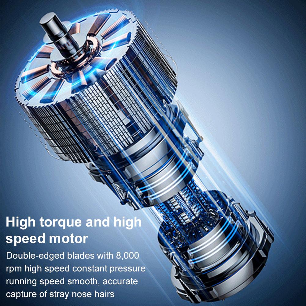 Portable Ear and Nose Hair Trimmer Clipper with Digital Display Painless Electric Nose Ear Hair Clippers for Smoother Cutting