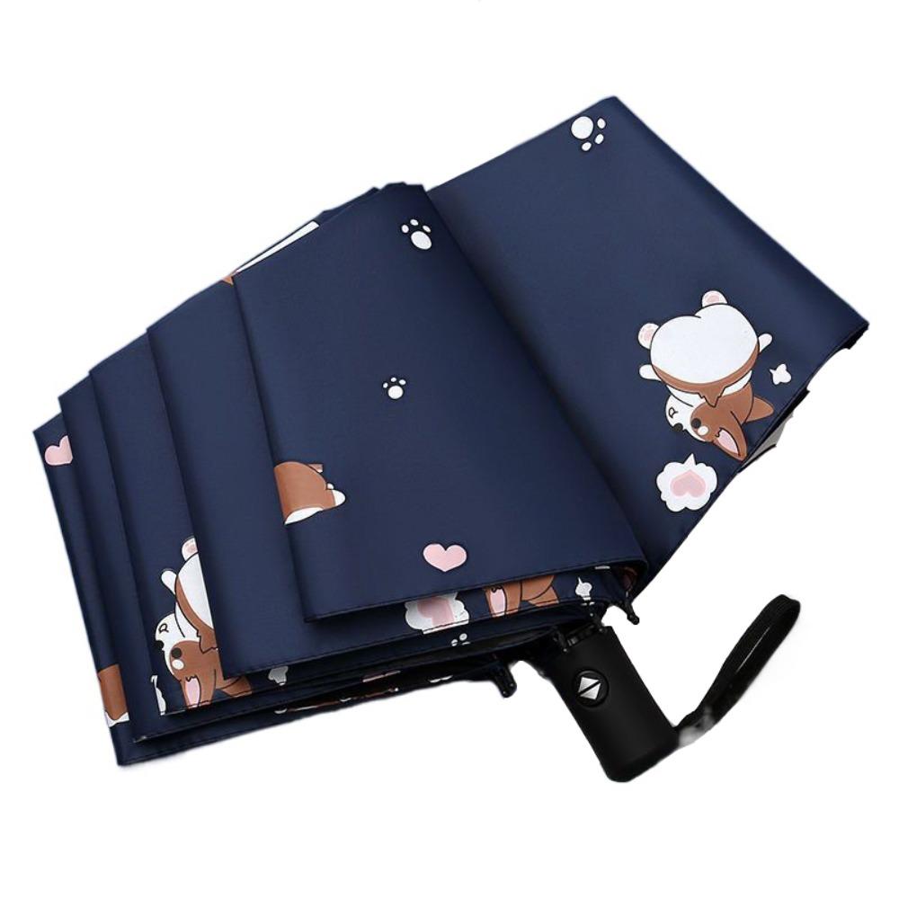 

Автоматический зонт с 8 спицами, защита от дождя, защита от УФ-лучей, солнцезащитный зонт двойного назначения, защита, утолщенный карманный зонтик, для использования на открытом воздухе IRON&8K темно-синий