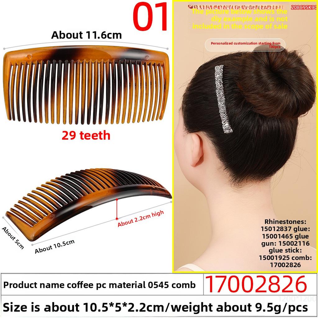 Plastic Hairpins Bangs Hair Accessories 5-toothed Combs