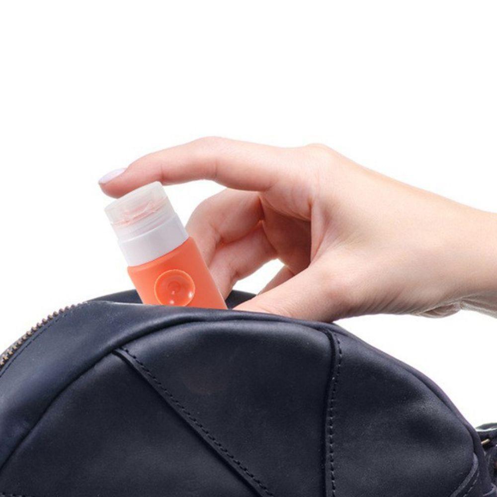 4Pcs/Set Reusable Travel Refillable Bottles Set Silicone Shampoo Container Liquid Dispenser Lotion