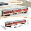 1/75 Scale Train Baggage Car Model Desktop Decoration Birthday Gift Carriage for Bedroom Sand