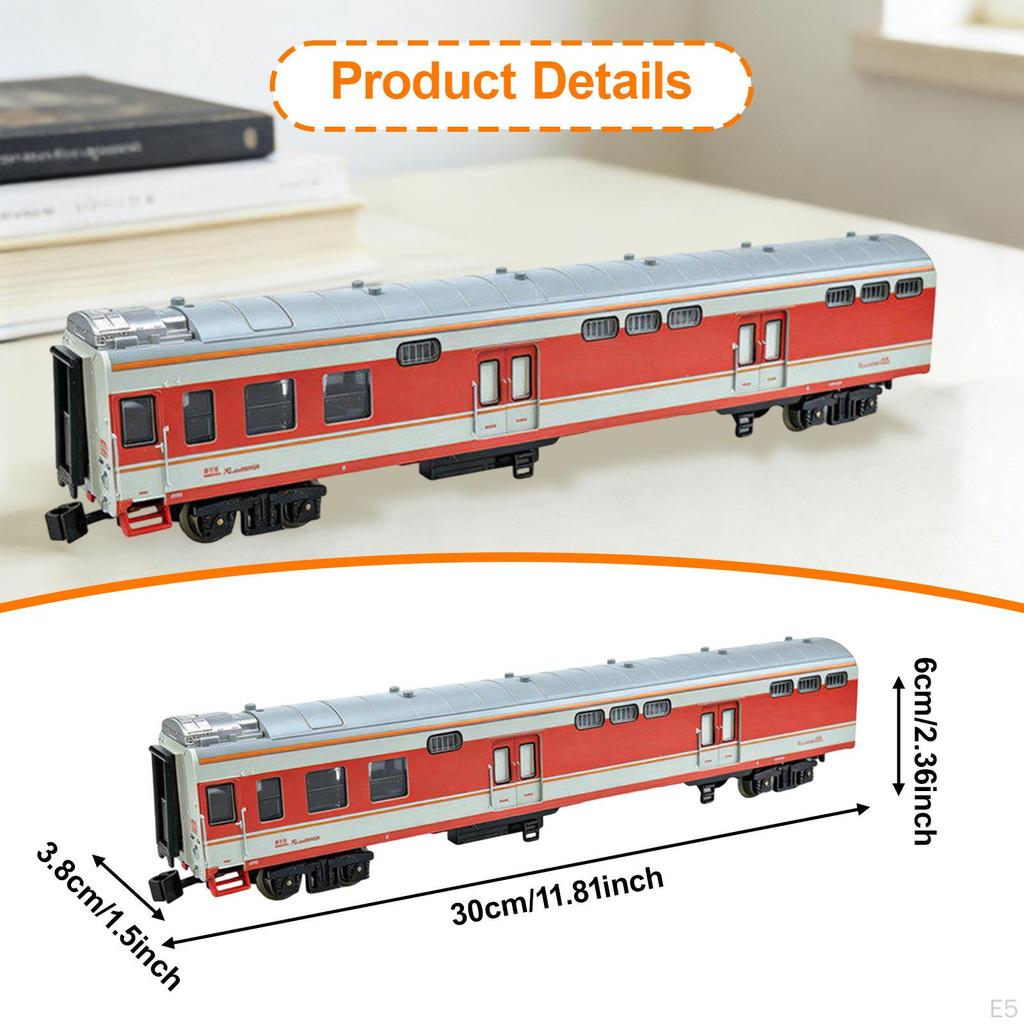 1/75 Scale Train Baggage Car Model Desktop Decoration Birthday Gift Carriage for Bedroom Sand