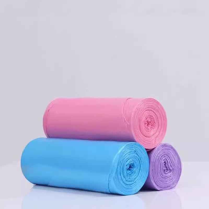 

Утолщенные Пакеты для Мусора с Плоским Дном, Цветные, Отрывные, Одноразовые, Экологичные, Бытовые