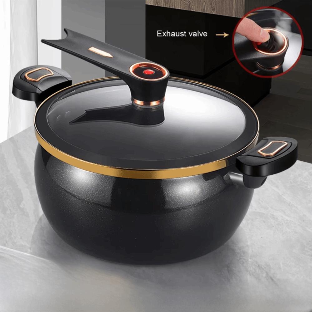 Non-Stick Chubby Micro-Pressure Pot Large Capacity Soup Pan Practical Stew Pot  Stove