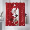 1 Piece 180X180Cm Christmas Santa Claus Pattern Printed Shower Curtain Partition Bathroom Waterproof And Mildew Proof