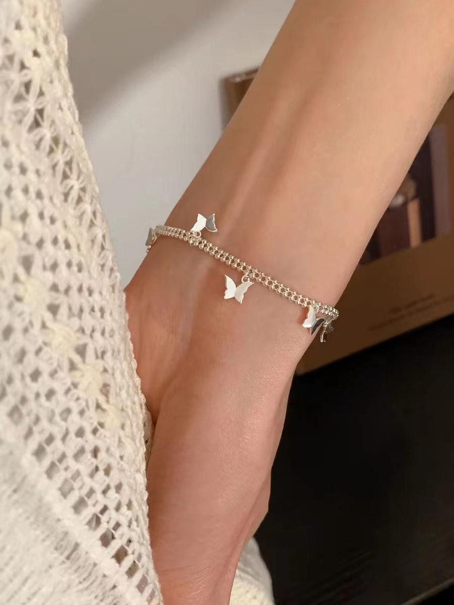 

Heart And Deluxe Butterfly Bracelet For Women Highend Alloy Jewelry Plated Butterfly