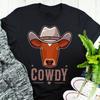 Maglietta Mucca di Guernsey, , , Regalo Divertente per Amante dei Cowboy, Cowdy, Carina Maglietta Howdy, Maglietta Western Texas Meme Fattoria Mucca Contadino Allevatore Homestead