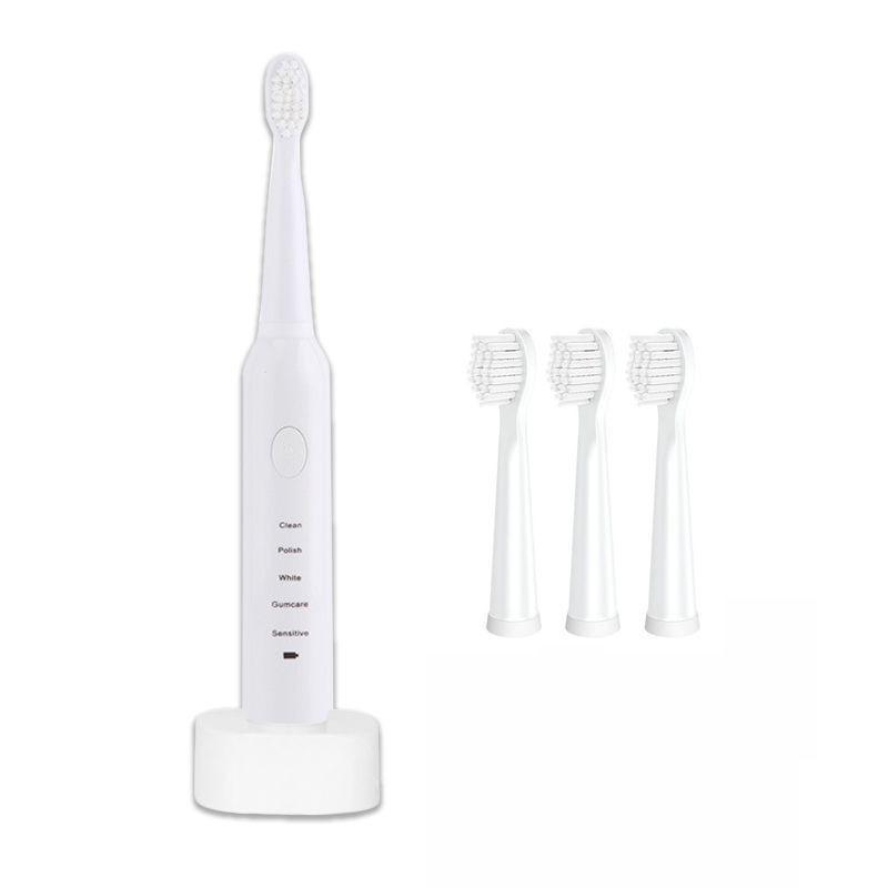 Ultrasonic Sonic Electric Toothbrush With Food-grade Dupont Brushes And Usb Charging