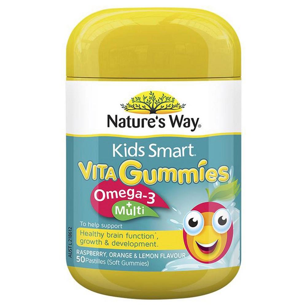 Kids Smart Vita Gummies Omega Pastilles Nature's Way Multi + 50 50 Tablets 1 Pcs